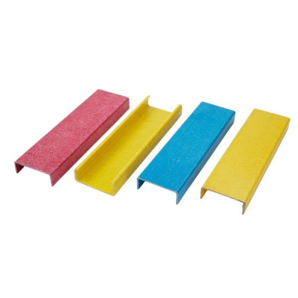Impact Resistance FRP Pultruded Profiles GRP C Shaped Construction Channel C Beam