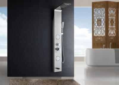 5 Function Waterfall Spout Wall Mount Shower Panel ROVATE Light Grey Color
