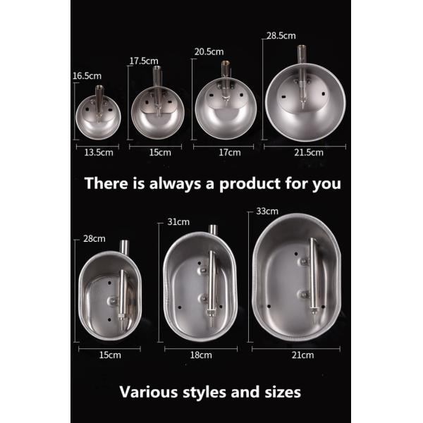 Animal Stainless Steel 304 Pig Drinking Bowl For Sow