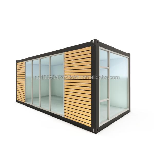 20ft Prefabricated Wooden House Steel Frame Tiny Home for Forest Residential Container Mobile Prefabricated Houses Sale