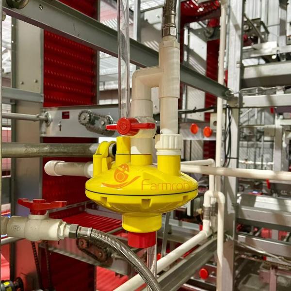 Firm And Sustainable Water Pressure Regulator Type V Poultry Accessories Double Outlet Design