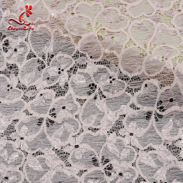 Fashion Swiss Lace Fabric 140cm Width / Embroidered Bridal Lace Fabric