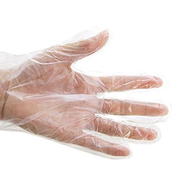 Biodegradable Disposable Plastic Gloves Tensile Resistance Customizable Thickness