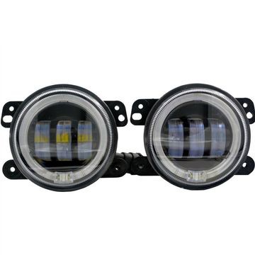 Black aluminum 4 Inch 30W Led Fog Lights DC12-15V  For Trucks Harley Motorcycles Stainless Steel Bracket