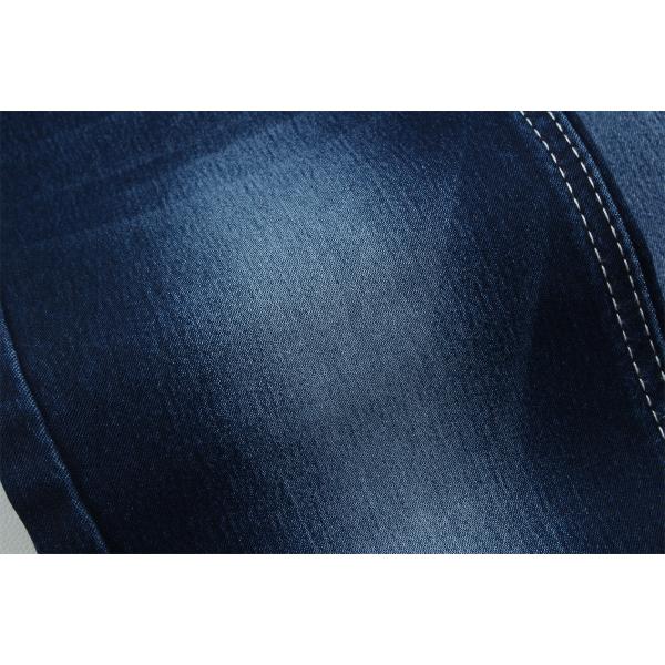 10.5 oz Tissu satiné denim pour femmes Jeans haute étirement Super bleu foncé