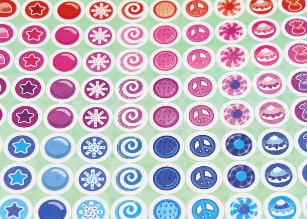 Self Adhesive Paper Sticker Book For Kids OEM Offset Printing Pattern Logo