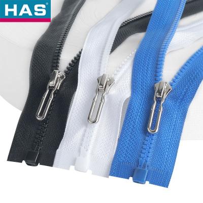 Customized Slider Colorful Open-End Plastic Zipper Made of Resin