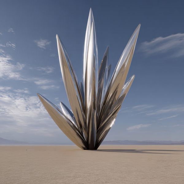 Large Abstract Futuristic Outdoor Sculpture Modern Public Art Installation