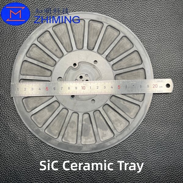 Silicon Carbide Ceramic Tray for Semiconductor Wafer Processing
