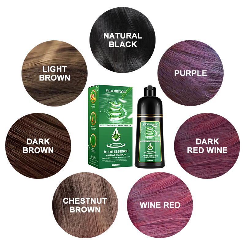 Shampoo Coloration Cheveux Mousse Rapide 3 en 1 Formule Végétale 500ml