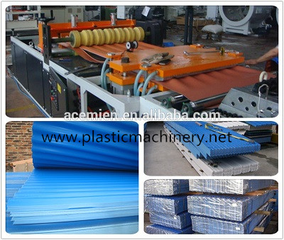 pvc asa plastic roof tile making  machine