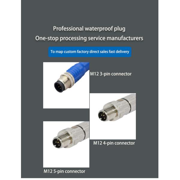 Изготовленная на заказ женщина Pin IP67 M12 8 к RJ45 защищала кабель соединителя