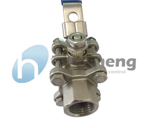 ISO9001 Metal Ball Valve 316 npt or bsp , 3 pc  1 inch ball valve