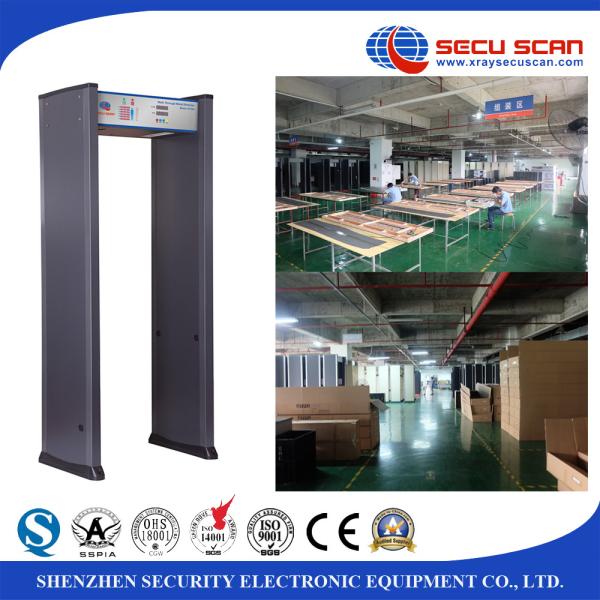 AT-IIIA 6 zones walk through security metal detectors at airports can detect a bullet