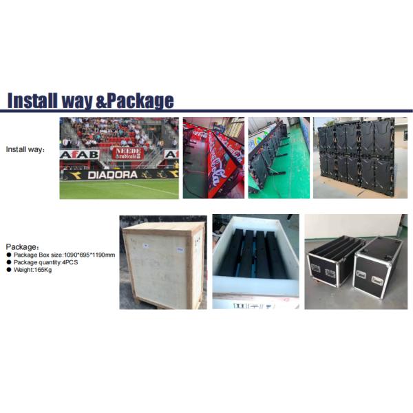 На открытом воздухе спорт шкафа Плашк-случая квасцов рекламируя СИД показывает фабрику высокой яркости P10 960mm*960mm Шэньчжэнь