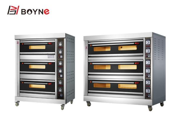 Cozimento industrial elétrico Oven Three Layers Six Trays do punho
