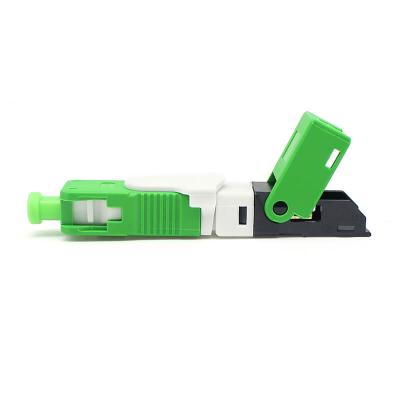 Conector de montagem de campo de fibra óptica SC/APC pré-incorporado