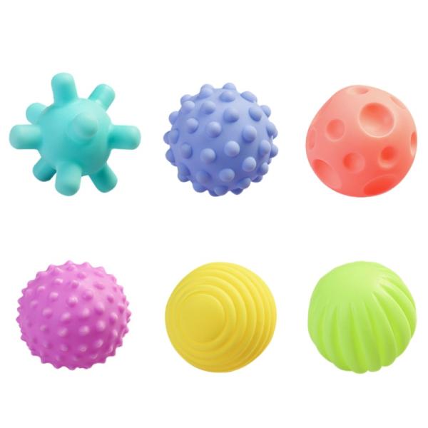Soft Textured Multi Silicone Sensory Ball Toys Montessori Toys for Babies