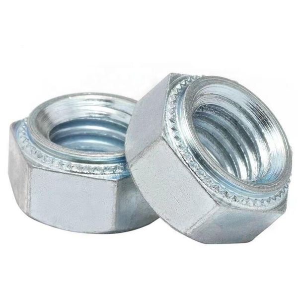 Zinc Plated Carbon Steel Hex Clinch Nuts M6 M8 M10 M12 Press Threaded Insert