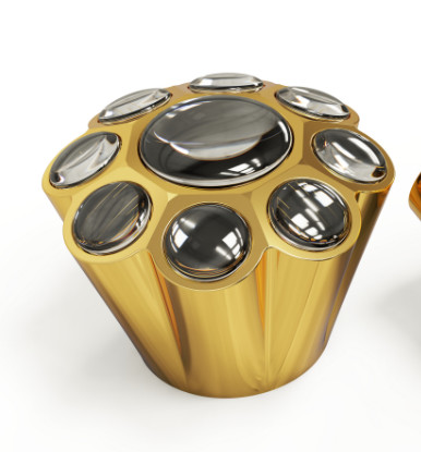 Nuevo molde personalizado Zamak Perfume Caps para el cuello de botella estándar FEA15