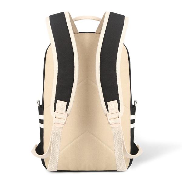 High School Student School Bag Simple Middle School Student Canvas Backpack