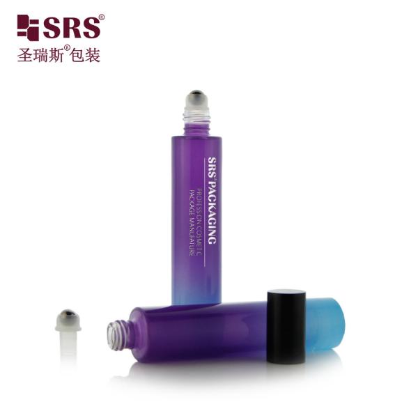GB1-15ml Essential Oil Roll On Container Gradient Purple Blue Colored Customized