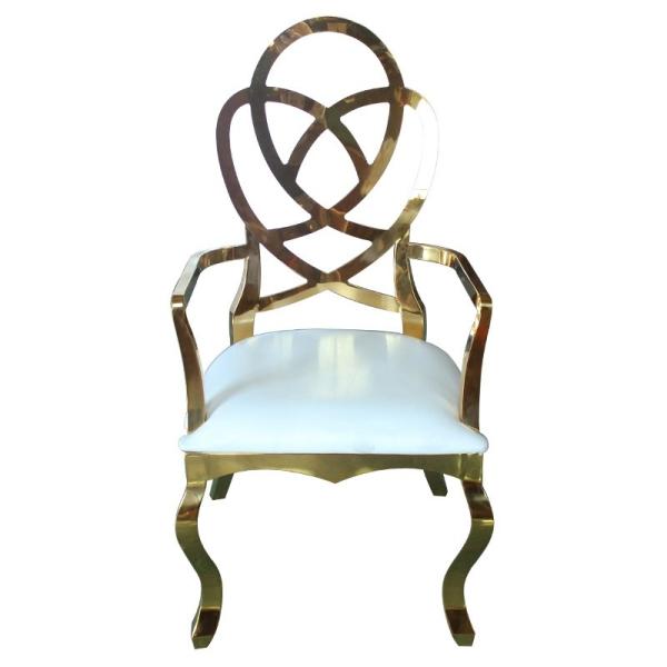Flower Design Arm Chair Reception Chair Dining Chair For Wedding
