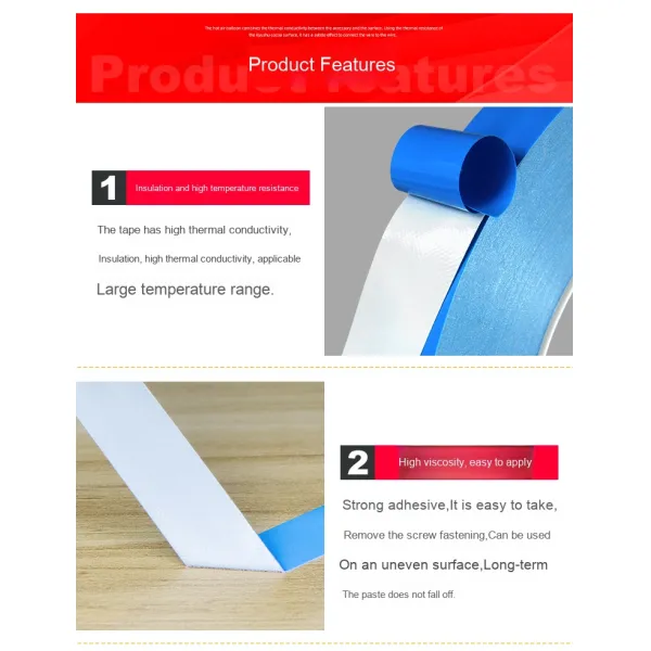 Double-Sided Tape LED Panel Light Insulation Thermal Conductive Blue Film Manufactured Paper Strong Adhesive Heat-Resistant