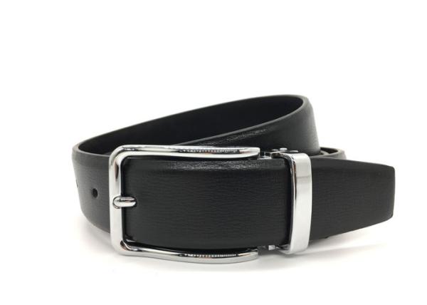 Business Pin Buckle Black 3.5cm Men Leather Dress Belt