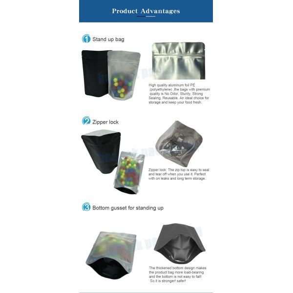 Прокатанный ясный Мылар стоит вверх сумки запаса 16 Оз упаковывая