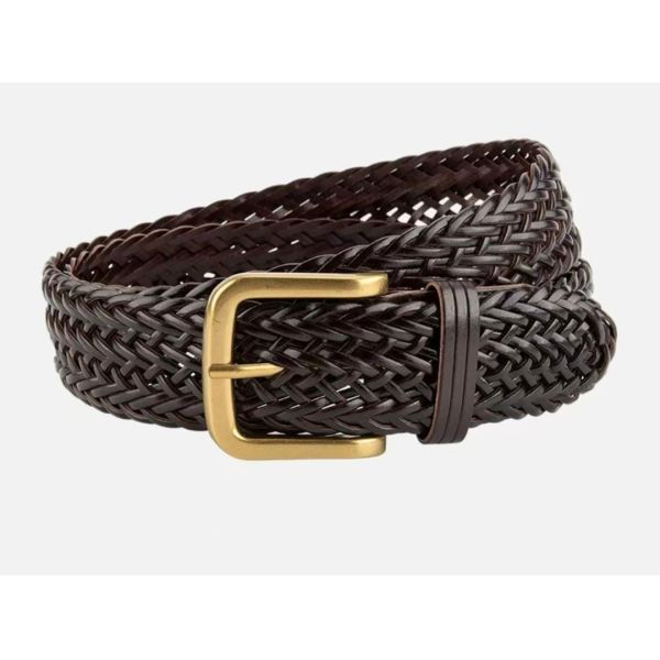 Niche, hip-hop, Instagram style, fashionable woven belt, bohemian, versatile, hole-free belt
