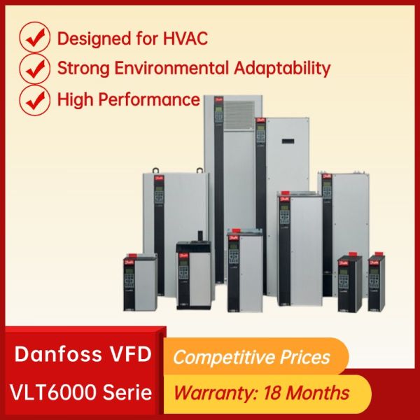 Original New Danfoss VLT 6000 Series Danfoss VFD VSD Frequency Inverter Converter AC Motor Variable Frequency Driver