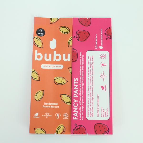 Customized Design Aluminum Foil Snack Packaging Bags Side Gusset