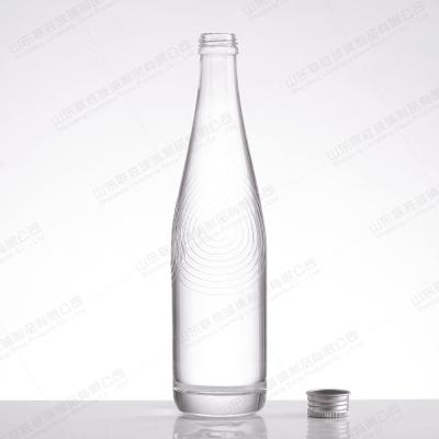 Customize garrafa de água de vidro borosilicato com carimbo de hora e tampa de aço inoxidável 32 oz