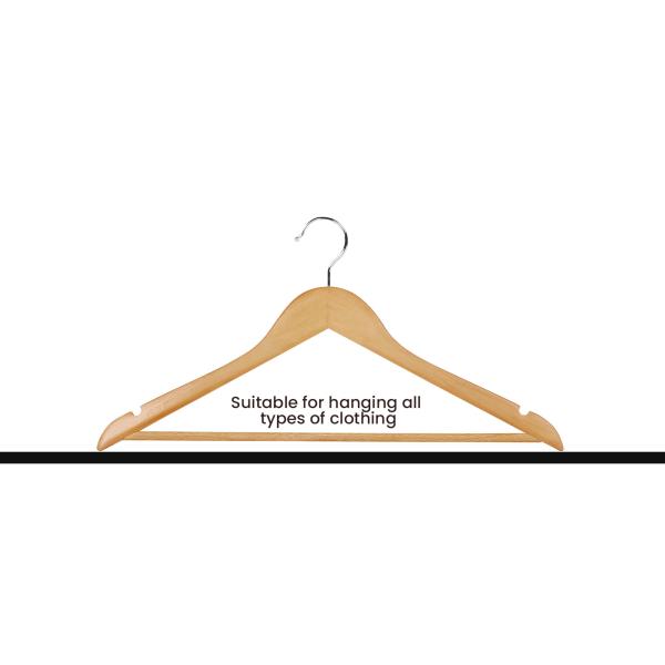Solid Wood Suit, Premium New Fashion, Boutique, Wooden Hangers for Suit Coat Jacket, with Shoulder Grooves