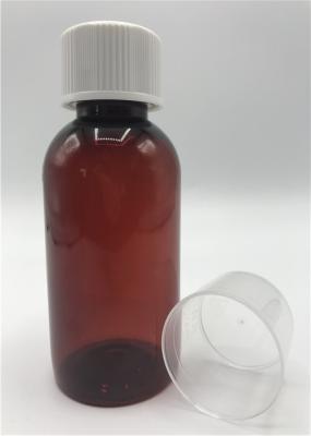 Short 120ml PET Medicine Bottles With Aluminium Liner 1mm  Average Wall Thickness