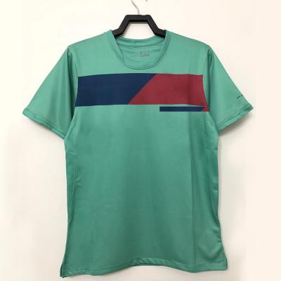 Camiseta de futebol retro respirável Digitas que imprimem o jérsei verde do futebol