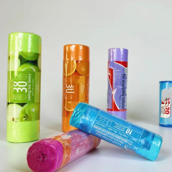 Зеленый живой биоразлагаемый жилет Компостируемый футболка Пакеты 40% биоресурсный кукурузный крахмал Пластик