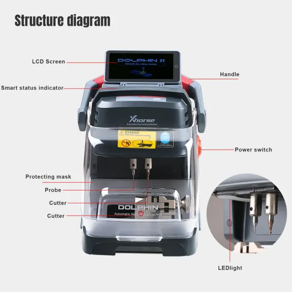 Xhorse Dolphin XP005L Dolphin II Key Cutting Machine And VVDI Key Tool Max Pro