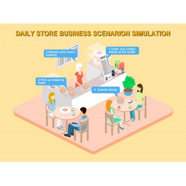 1920X1080 Resolution Metal Case Floor Standing Touch Screen Self Service Kiosk with Android OS