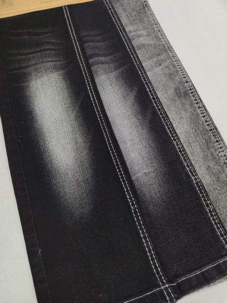 Tissu denim à effet de fausse côte en fil Siro à 72% de coton et à haute teneur en élasthanne, de bonne qualité, NOIR/NOIR JSD3059A Pour jeans femme