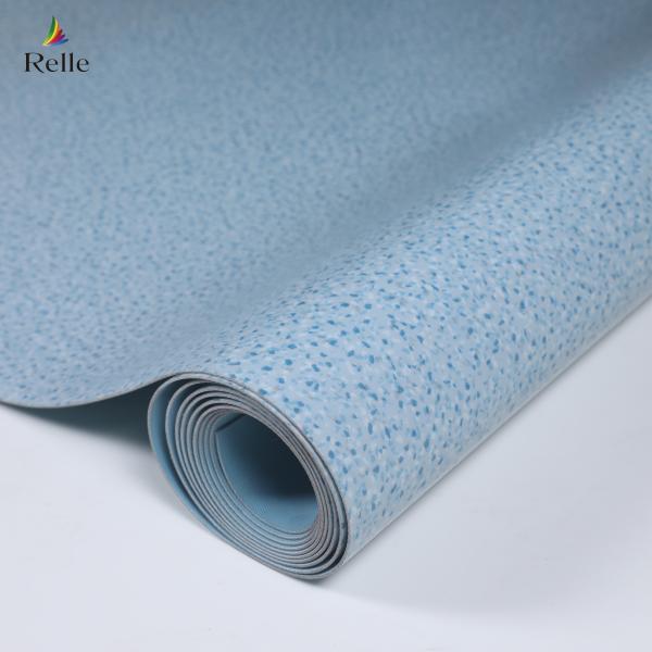 Relle personnalisable résistant au feu Vinyle homogène étanche Clinique PVC plancher roulant