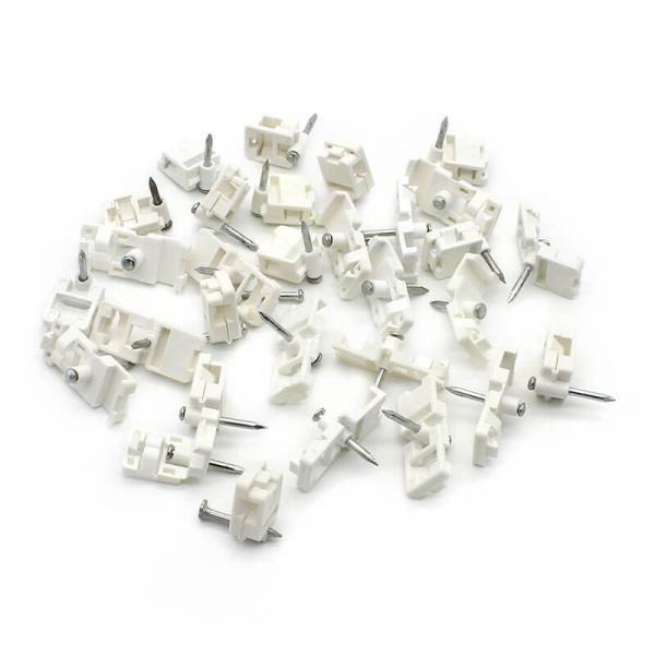 Clip de cable de fibra de acero y negro