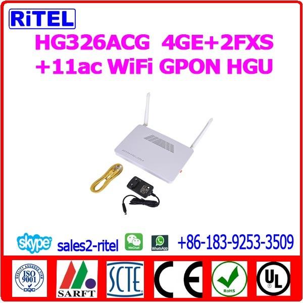 HG326ACG      4GE+2FXS+11ac WiFi GPON ONU