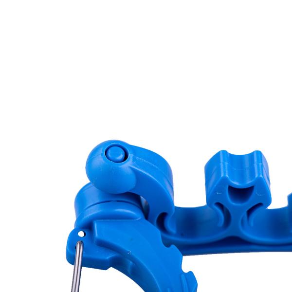 Multicolor Plastic Hose Clips High Visibility Large Size For Breathing Regulator