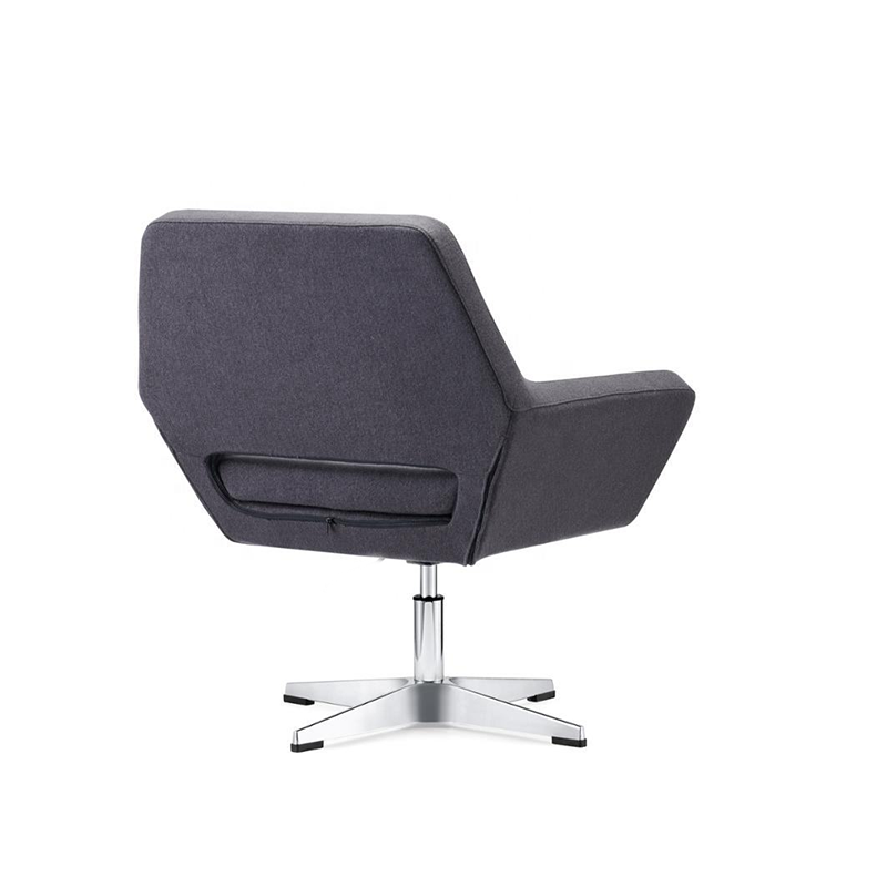 Modern Single Upholstered Leisure Sofa Chair Accent Chair for Apartment Living Room Wool Fleece Armchair Portable Metal Base