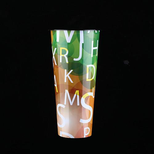 Eco reusable colorful logo printed biodegradable takeaway custom coffee cups plastic coffee cup disposable with lids
