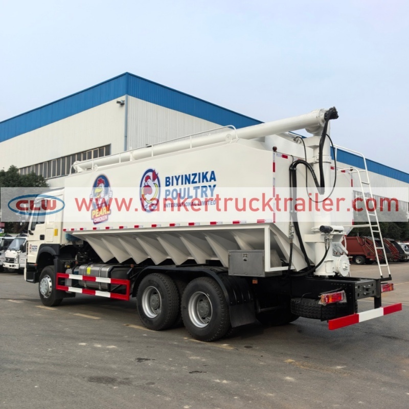 HOWO 6X4 40CBM Hydraulic Control Bulk Feed Delivery Truck for Sale