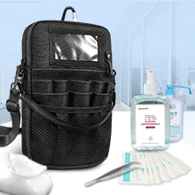 Side Fanny Bag Nursing Pocket Organizer Belt Nursing Accessories Pouch Waist Pack, Pill Bottle Organizer