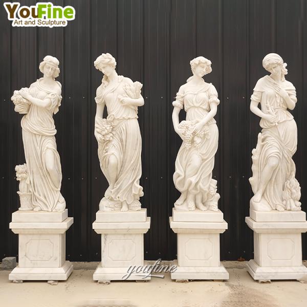 Antique Customized Woman Life Size Marble Four Season Statue